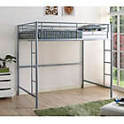 Alternate image 0 for Forest Gate Riley Full Size Metal Loft Bed in Silver