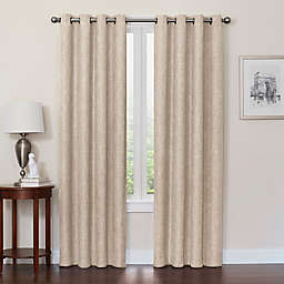 Quinn 95-Inch Grommet Top 100% Blackout Window Curtain Panel in Linen (Single)