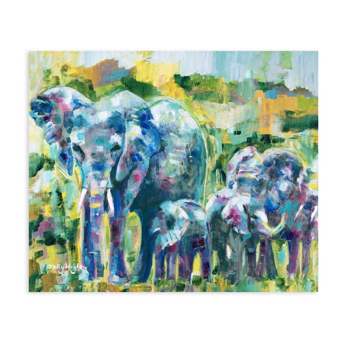 Abstract Elephants Canvas Wall Art Bed Bath & Beyond