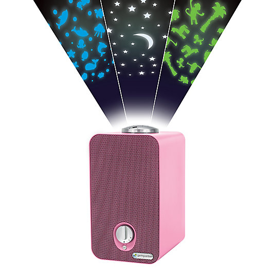 Alternate image 1 for GermGuardian® Night-Night Projector HEPA Air Purifier in Pink
