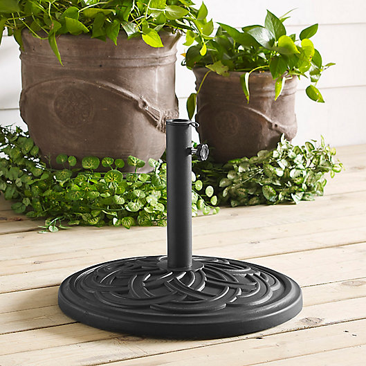Alternate image 1 for Forest Gate Circle Weave Poly-Resin Umbrella Base