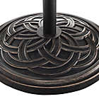 Alternate image 3 for Forest Gate Circle Weave Poly-Resin Umbrella Base in Antique Bronze