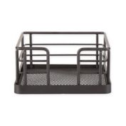 SALT&trade; 4.25-Inch Square Steel Coaster Holder in Black Wire