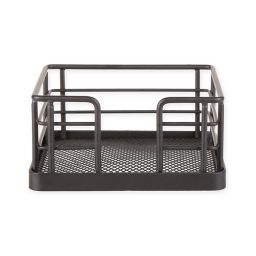 SALT™ 4.25-Inch Square Steel Coaster Holder in Black Wire
