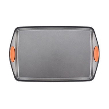 Rachael Ray&trade; Oven Lovin&#39; Nonstick 10-Inch x 15-Inch Cookie Sheet in Grey/Orange. View a larger version of this product image.