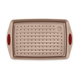 Rachael Ray™ Cucina Non-Stick 2-Piece Jelly Roll Crisper Pan Set in Brown/Red