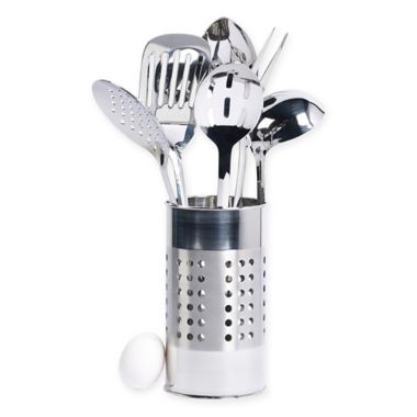 Tabletops Unlimited&reg; 7-Piece Stainless Steel Tub of Tools Set. View a larger version of this product image.