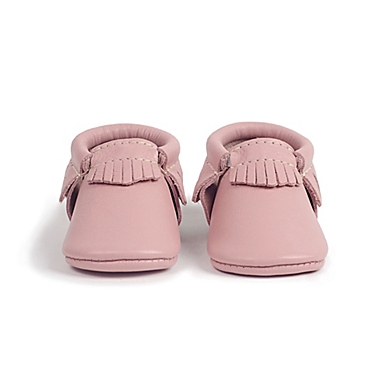 Freshly Picked Size 6-12M Moccasins in Blush. View a larger version of this product image.