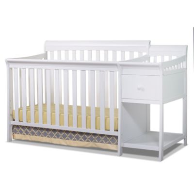 palisades convertible standard crib and changer combo 3 piece nursery furniture set