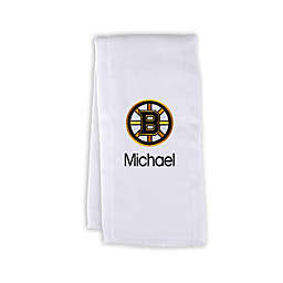 Designs by Chad and Jake NHL Personalized Boston Bruins Burp Cloth
