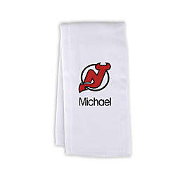 Designs by Chad and Jake NHL Personalized New Jersey Devils Burp Cloth