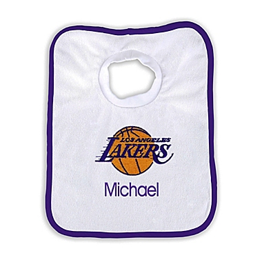 Designs by Chad and Jake Personalized Los Angeles Lakers Bib. View a larger version of this product image.