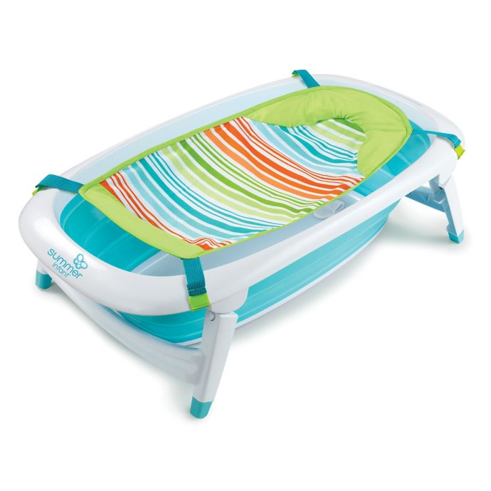 Summer Infant Splash N Store Collapsible Baby Bath Tub In