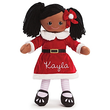 African American Santa Dress Doll in Red. View a larger version of this product image.