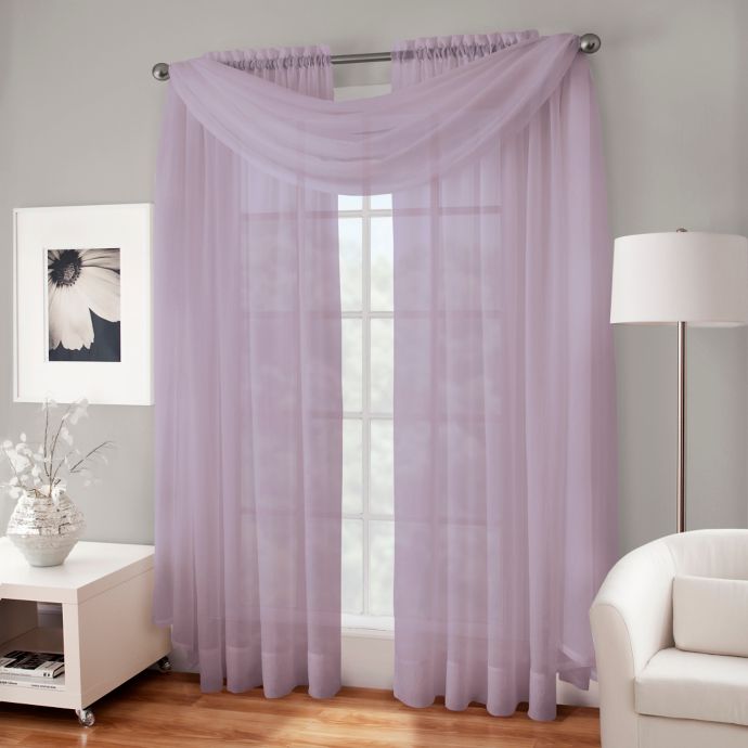 Crushed Voile Sheer Window Curtain Panel Bed Bath and Beyond Canada