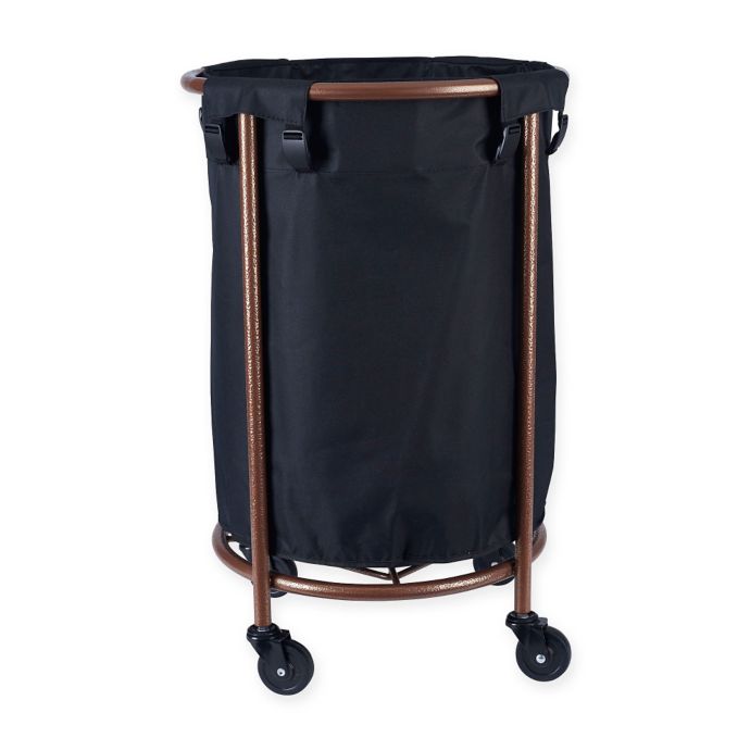 Household Essentials® Round Laundry Hamper in Copper Bed Bath and