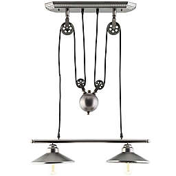 Modway Innovateous 2-Light Ceiling Fixture in Silver