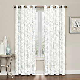 Brielle Embroidery Grommet Top Window Curtain Panel