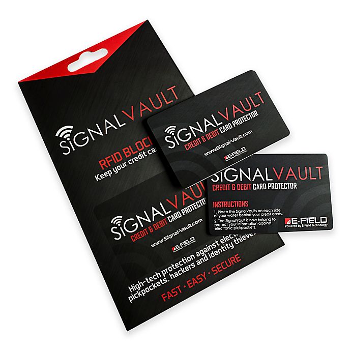 Shark Tank Signal Vault 2-Pack Credit Card and Debit Card Protector | Bed Bath & Beyond