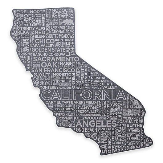 Alternate image 1 for Top Shelf Living California Etched Slate Cheese Board