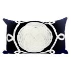 Alternate image 0 for Liora Manne Visions II Ornamental Knot Rectangular Indoor/Outdoor Throw Pillow in Navy