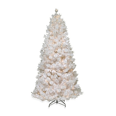 National Tree Company 7.5-Foot Wispy Willow Grande White Slim Christmas Tree with White Lights. View a larger version of this product image.