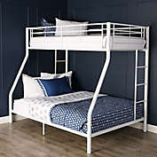 Forest Gate Riley Twin over Full Metal Bunk Bed in White