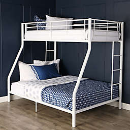 Forest Gate Riley Twin over Full Metal Bunk Bed in White