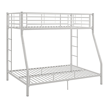Forest Gate Riley Twin over Full Metal Bunk Bed in White. View a larger version of this product image.