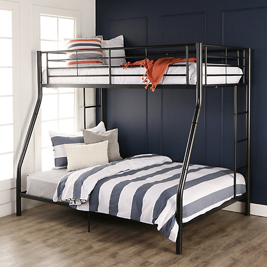 Forest Gate Riley Twin Over Full Metal, Full On Metal Bunk Beds Black