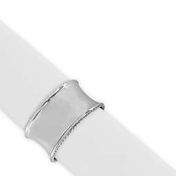 Beaded Elegance Napkin Ring in Silver