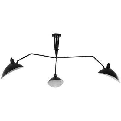Modway View 3-Light Ceiling Fixture in Black