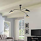 Alternate image 3 for Modway View 3-Light Ceiling Fixture in Black