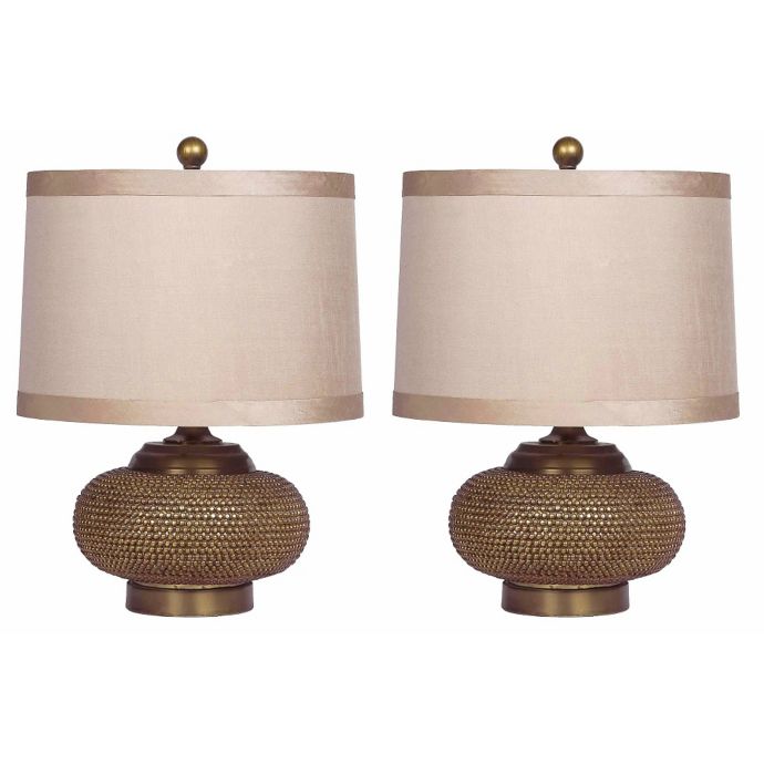 Abbyson Monaco Table Lamp In Clear White Bed Bath Beyond