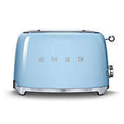 SMEG 50&#39;s Retro Style 2-Slice Toaster in Pastel Blue