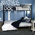Alternate image 1 for Forest Gate Twin over Futon Metal Bunk Bed in  Black