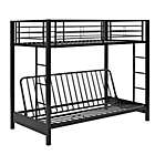 Alternate image 6 for Forest Gate Twin over Futon Metal Bunk Bed in  Black