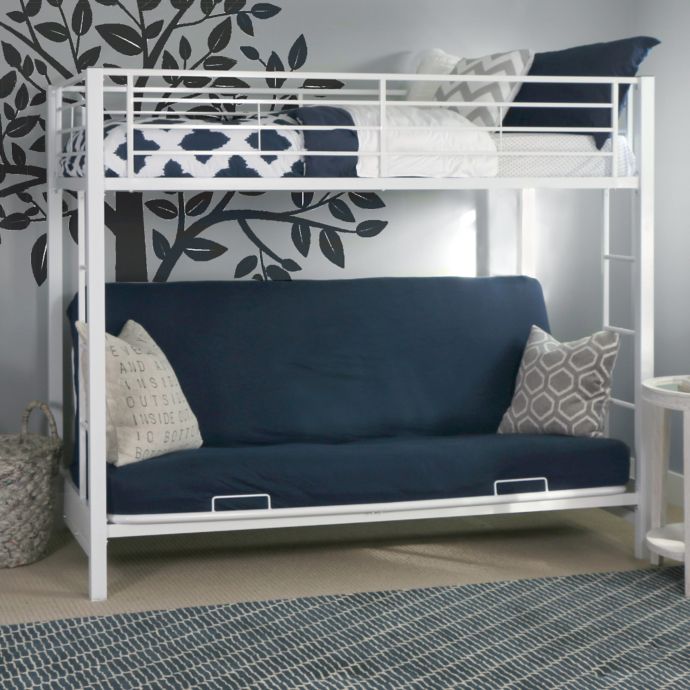 Forest Gate Twin Over Futon Metal Bunk Bed Bed Bath Beyond