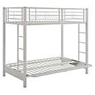 Alternate image 4 for Forest Gate Twin over Futon Metal Bunk Bed in  White