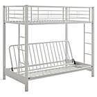 Alternate image 5 for Forest Gate Twin over Futon Metal Bunk Bed in  White