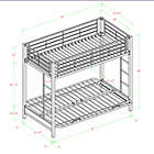 Alternate image 6 for Forest Gate Twin over Futon Metal Bunk Bed in  White