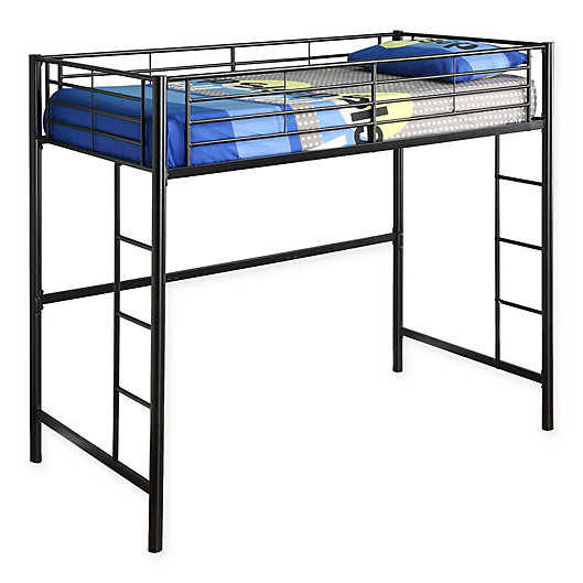 Forest Gate Riley Twin Metal Loft Bed, Metal Loft Bed Assembly