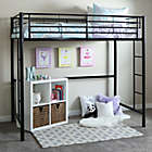Alternate image 1 for Forest Gate Riley Twin Metal Loft Bed in Black