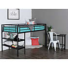 Alternate image 6 for Forest Gate Twin Loft Bed with Desk in Black