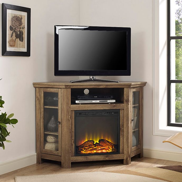 Forest Gate 48 Noah Traditional Corner Fireplace Tv Stand Bed