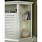 Alternate image 4 for Forest Gate  52&quot; Traditional Corner Wood Louvered TV Stand in White
