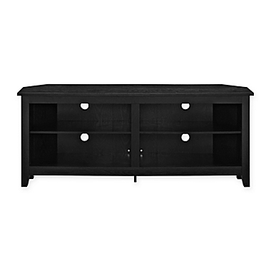 Forest Gate&trade; Thomas 58-Inch Corner TV Stand in Black. View a larger version of this product image.
