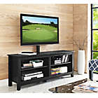 Alternate image 4 for Forest Gate 58" Thomas Traditional Wood TV Stand Console with Mount in Black