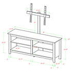 Alternate image 7 for Forest Gate 58" Thomas Traditional Wood TV Stand Console with Mount in Black