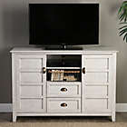Alternate image 1 for Forest Gate 52" Rustic Wood TV Stand Console in White Wash